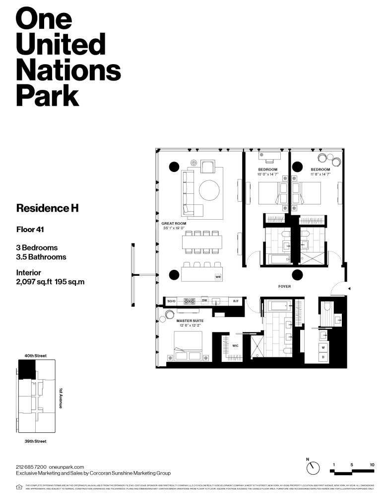 Floorplan for 695 1st Avenue, 41H