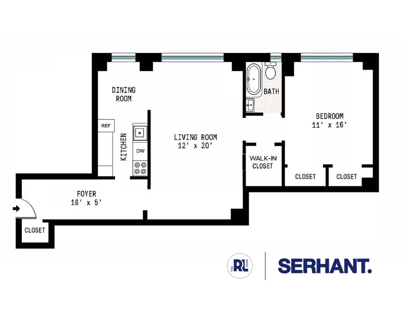 Floorplan for 127 West 96th Street, 3H