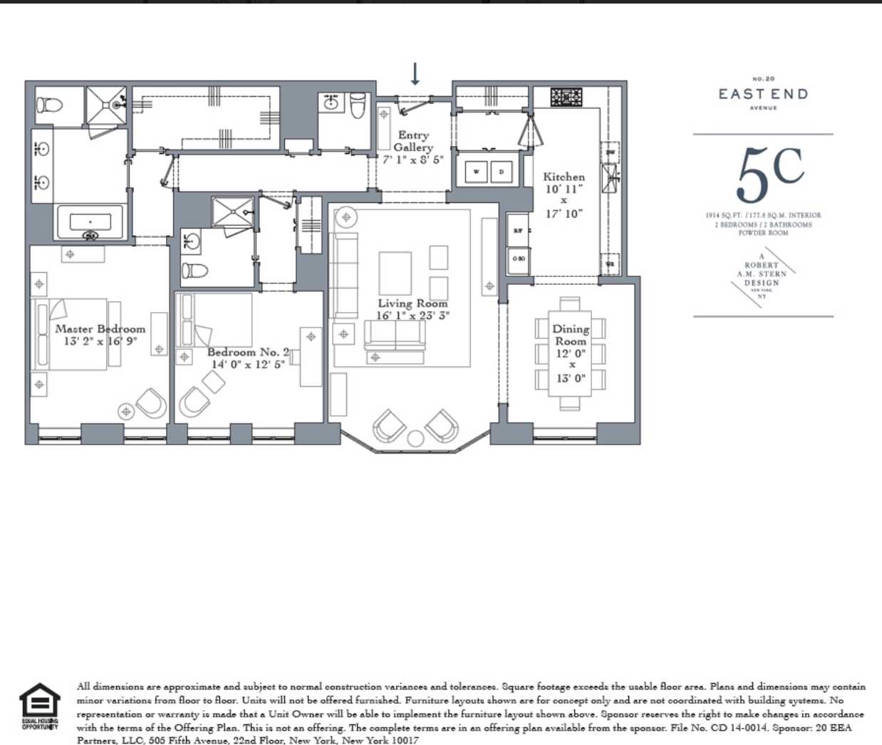 Floorplan for 20 East End Avenue, 5C