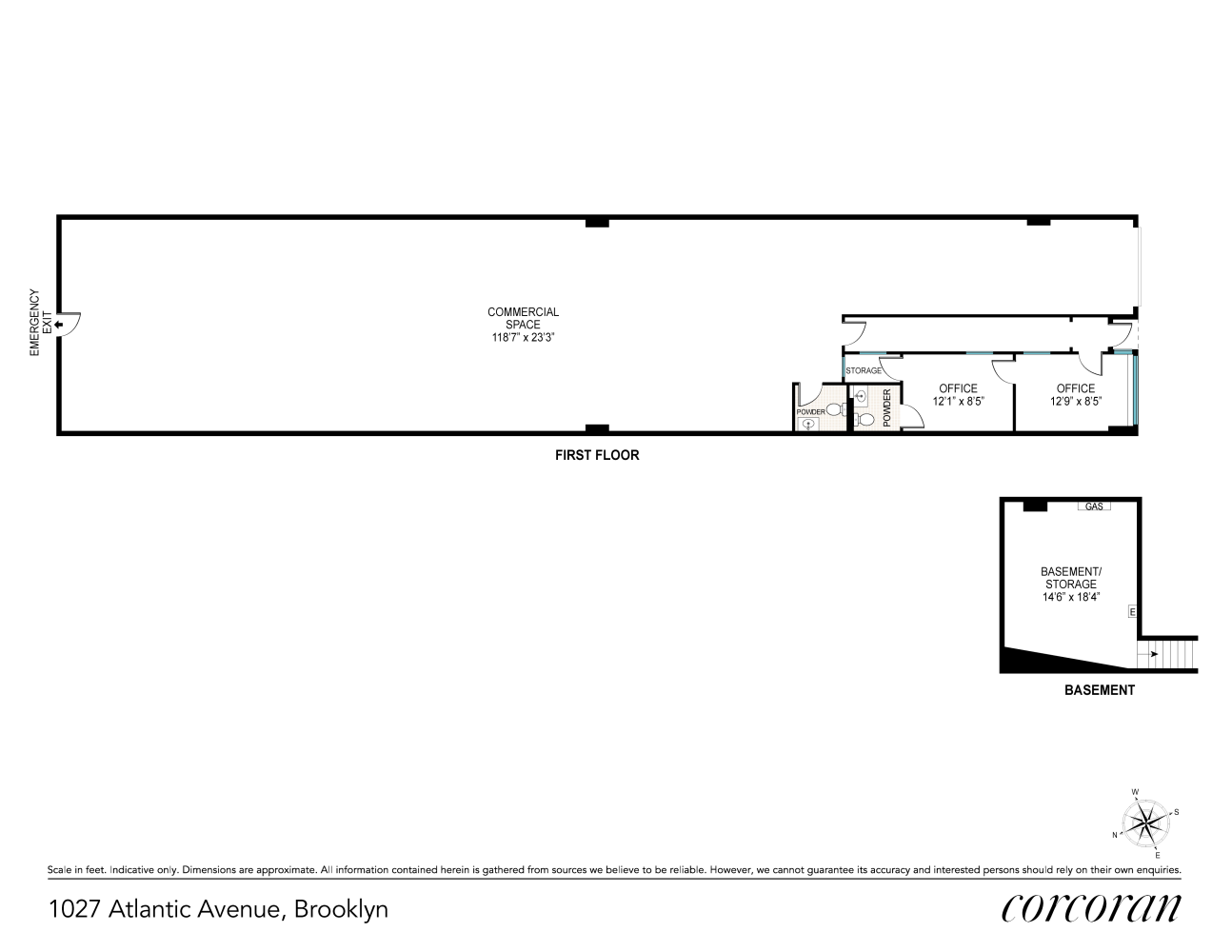 Floorplan for 1027 Atlantic Avenue, 1