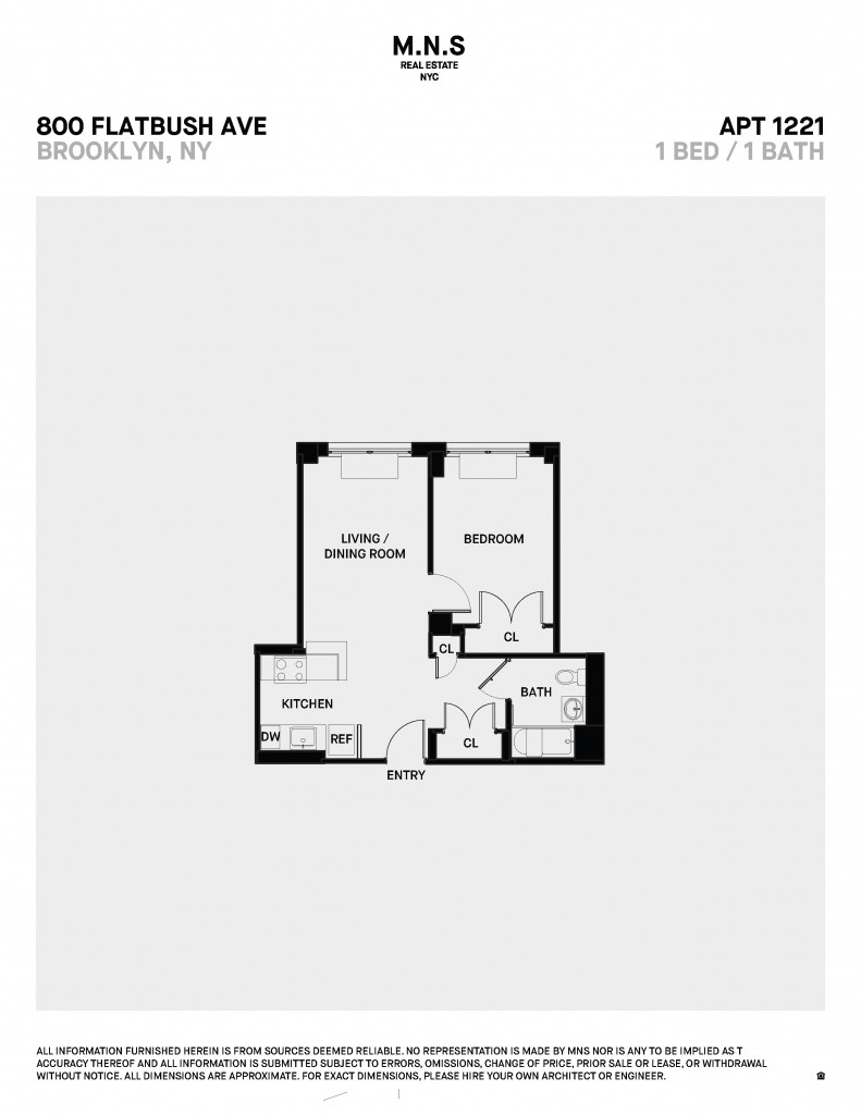 Floorplan for 800 Flatbush Avenue, 1221