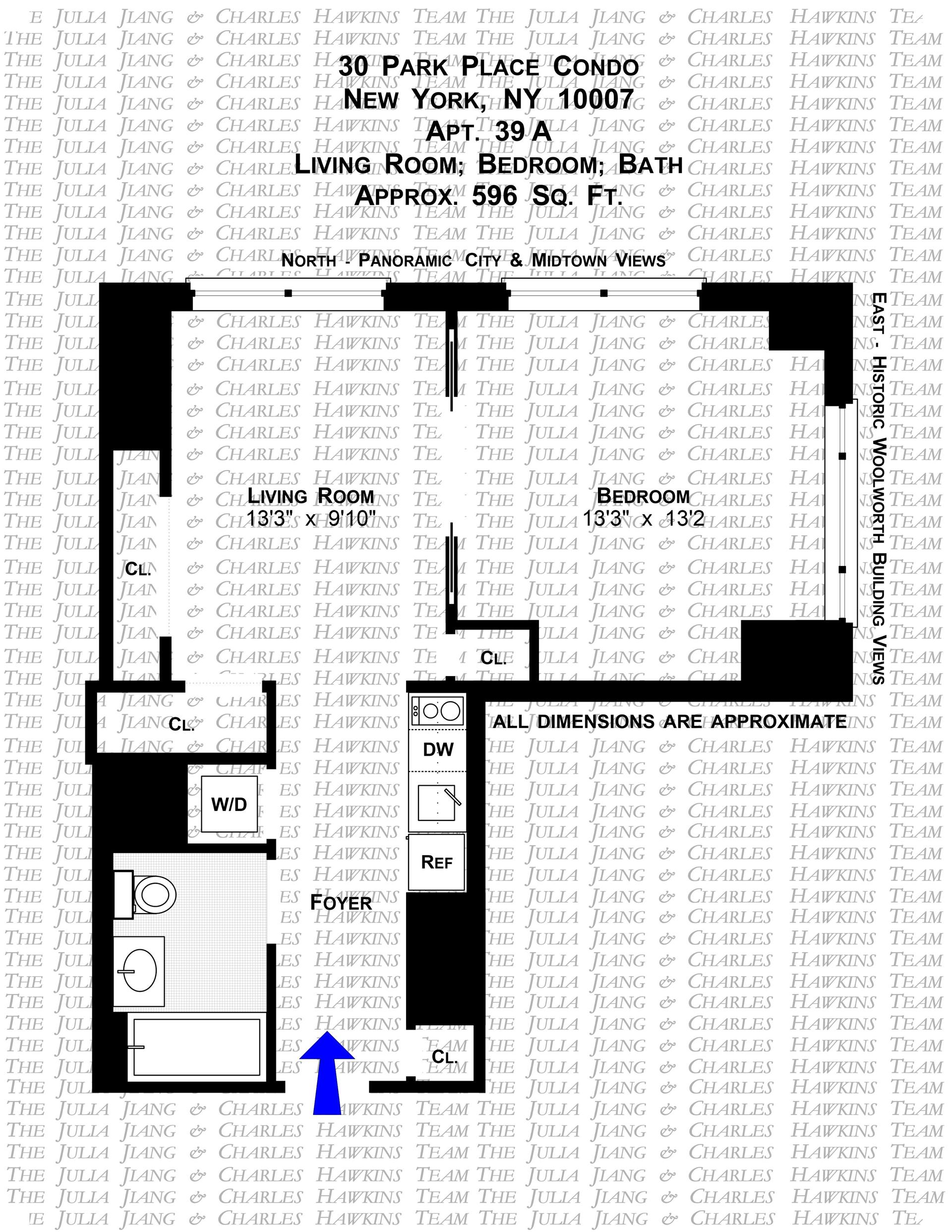 Floorplan for 30 Park Place, 39A