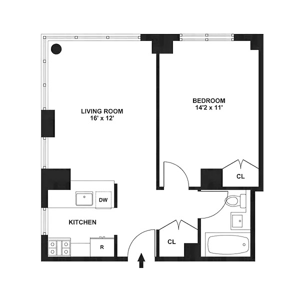 Floorplan for 250 East 30th Street, 5B