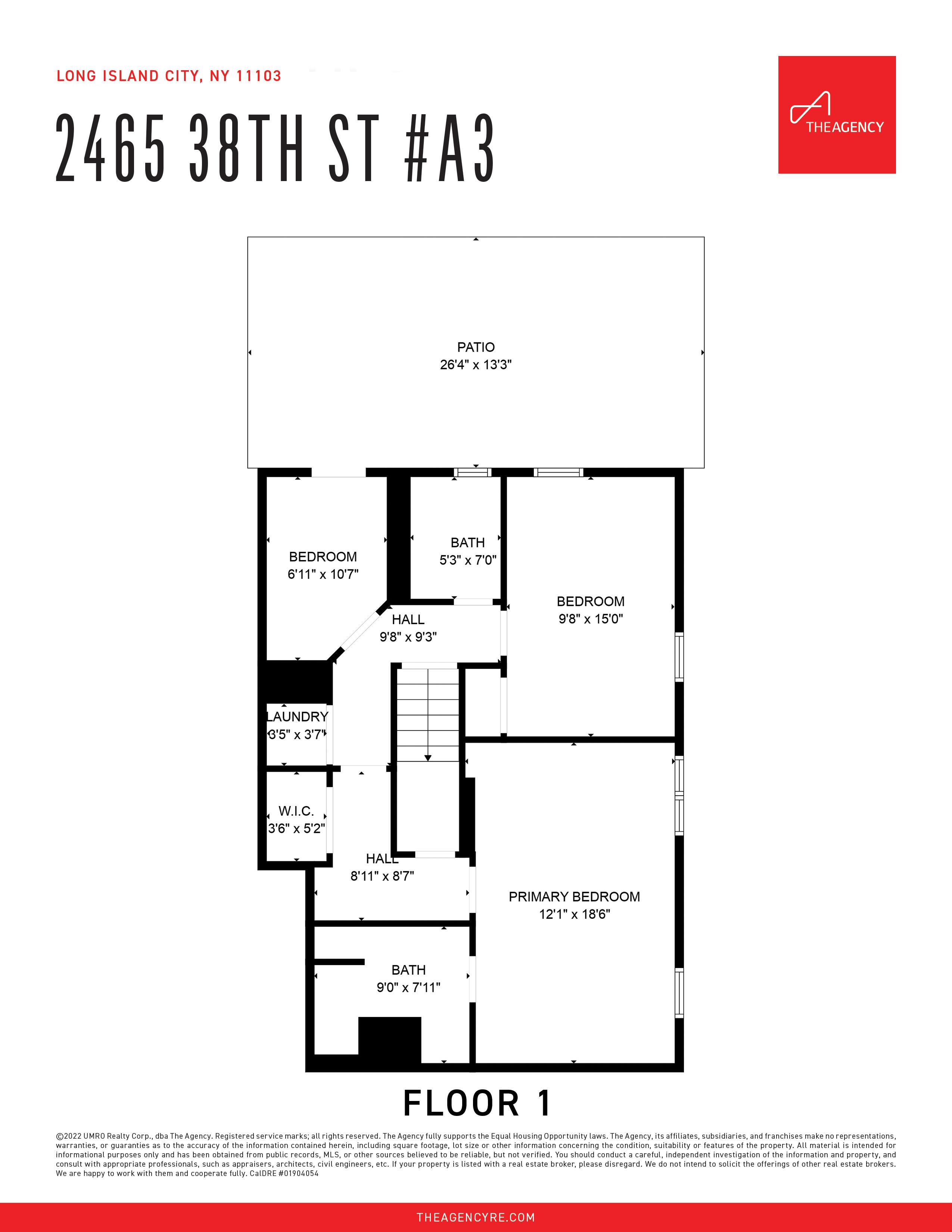 Floorplan for 24-65 38th Street, A-3