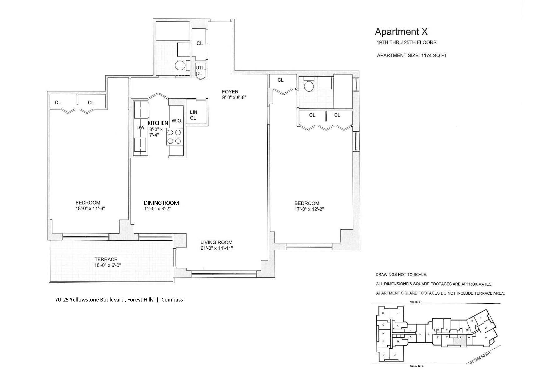 Floorplan for 70-25 Yellowstone Boulevard, 25X