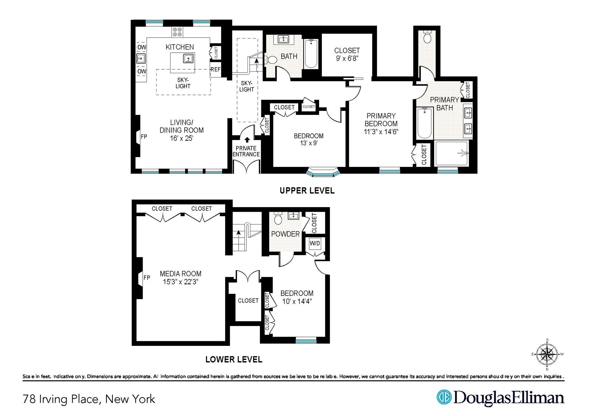 Floorplan for 78 Irving Place, CARRIAGE