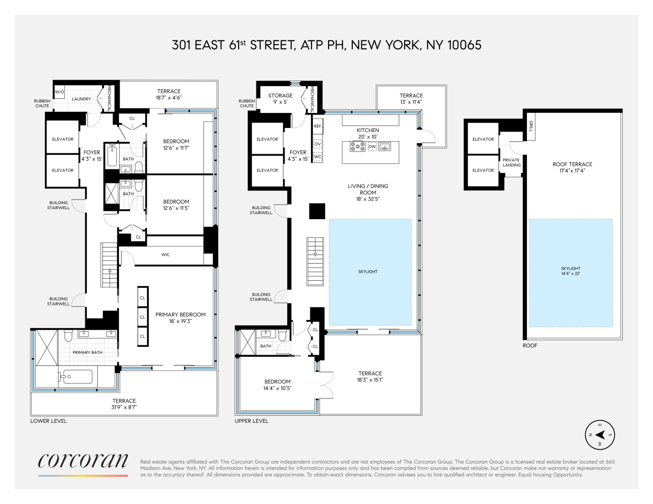 Floorplan for 301 East 61st Street, PH