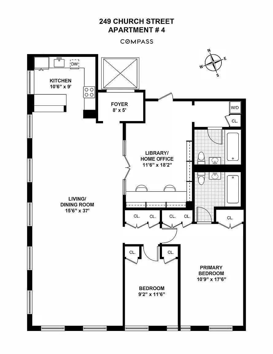 Floorplan for 65 Leonard Street, 4