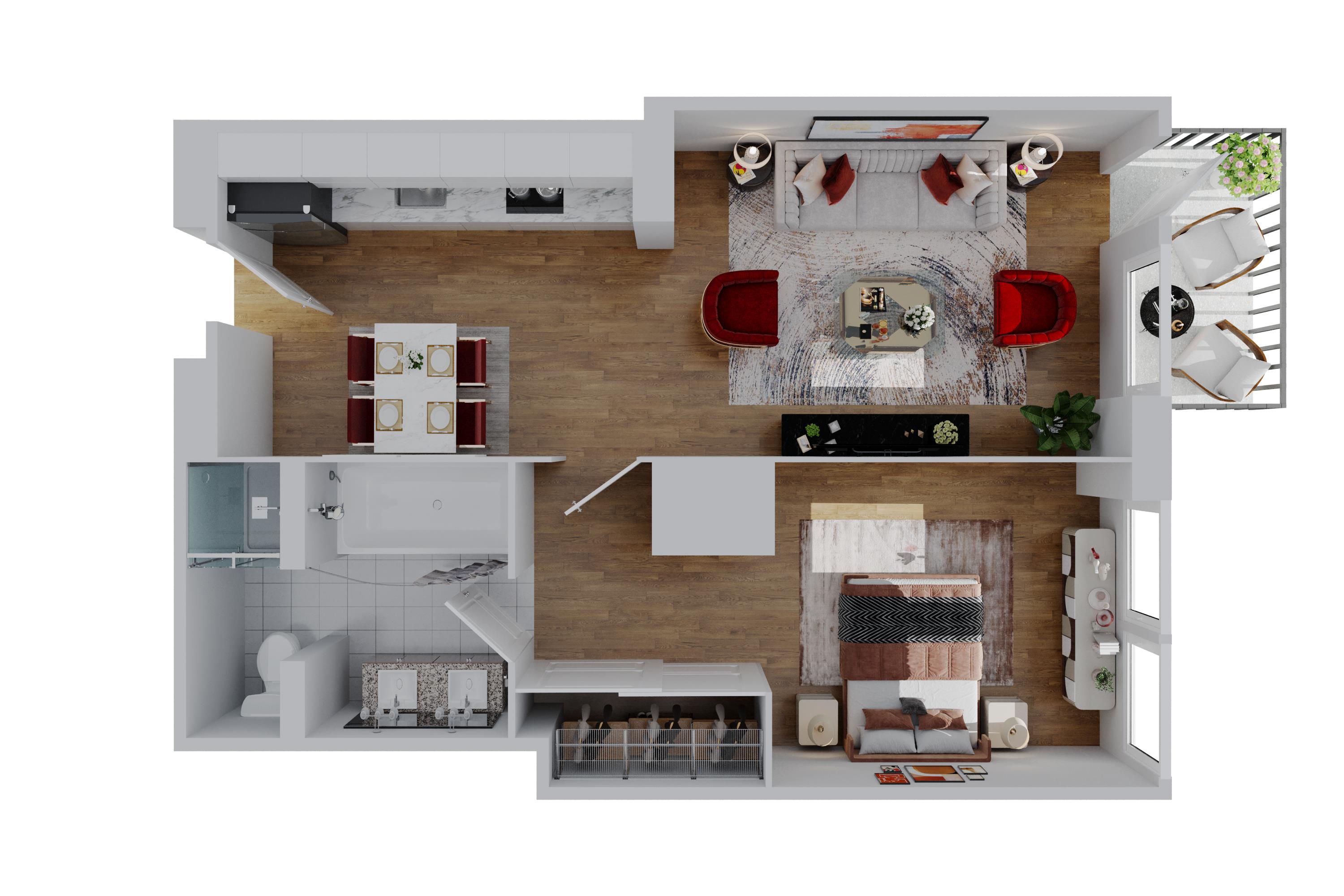 Floorplan for 340 East 23rd Street, 3-C