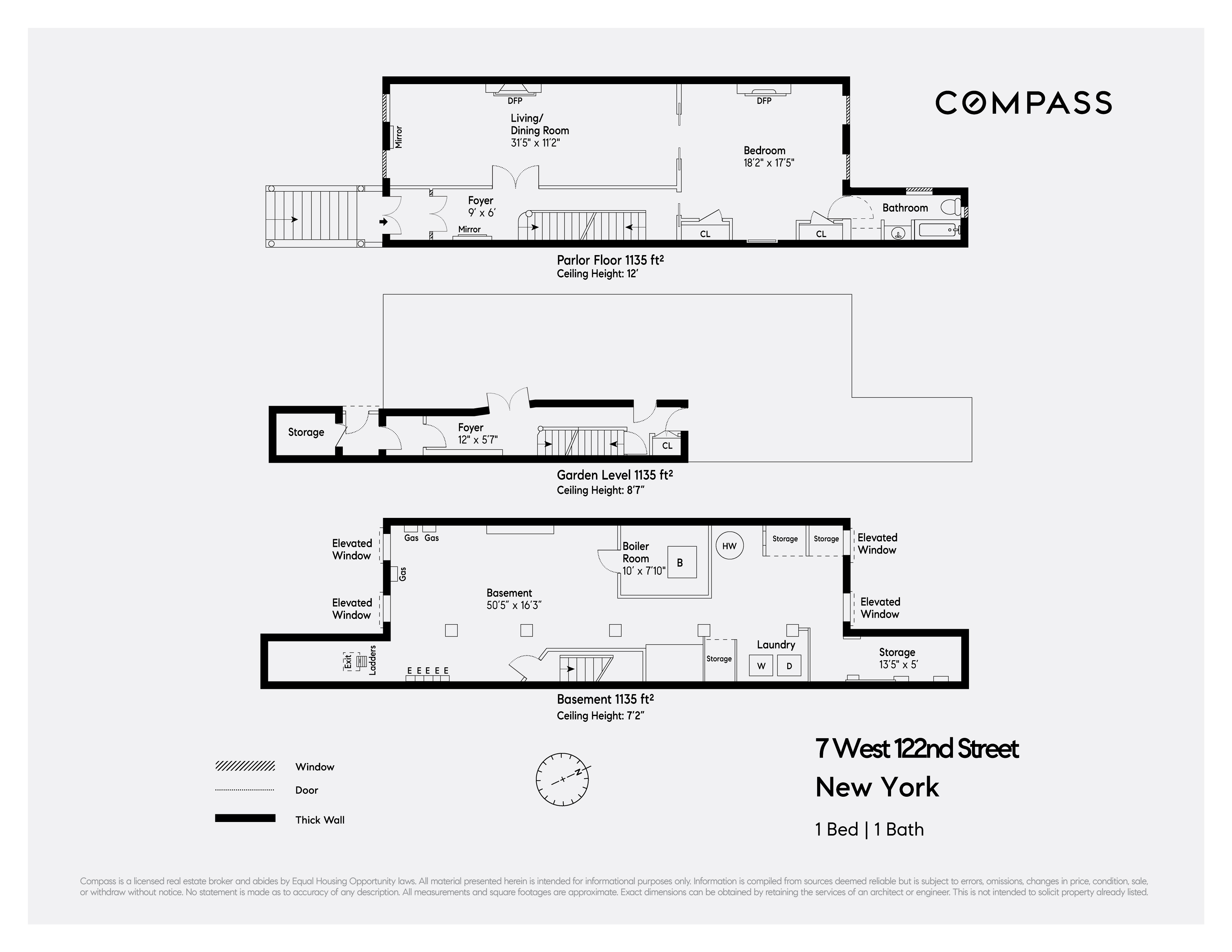 Floorplan for 7 West, 122nd Street, 1