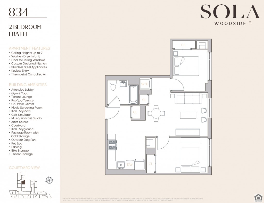 Floorplan for 72-01 Queens Boulevard, 834