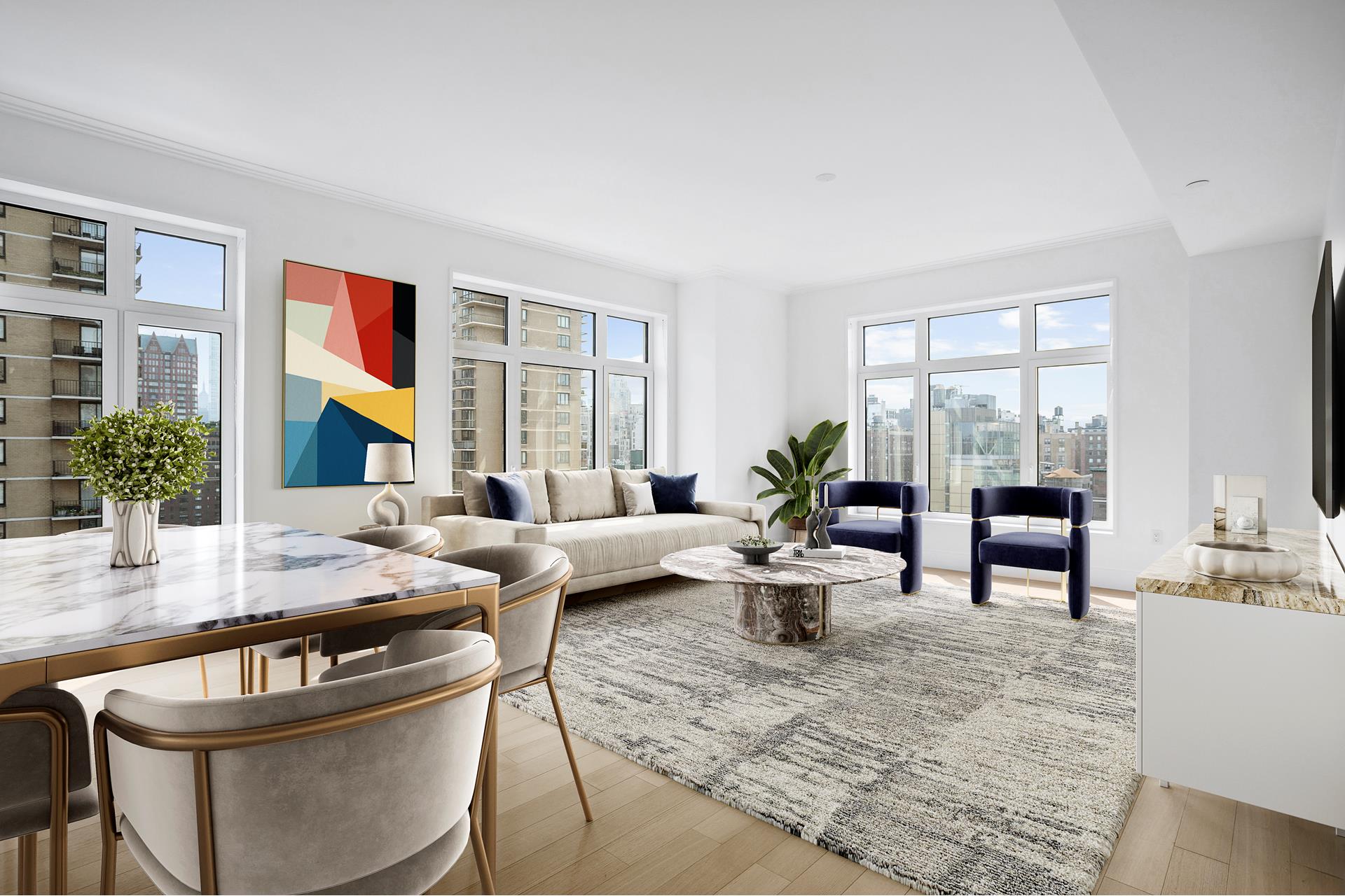 200 East 83rd Street 14C, Yorkville, Upper East Side, NYC - 3 Bedrooms  
3 Bathrooms  
5 Rooms - 