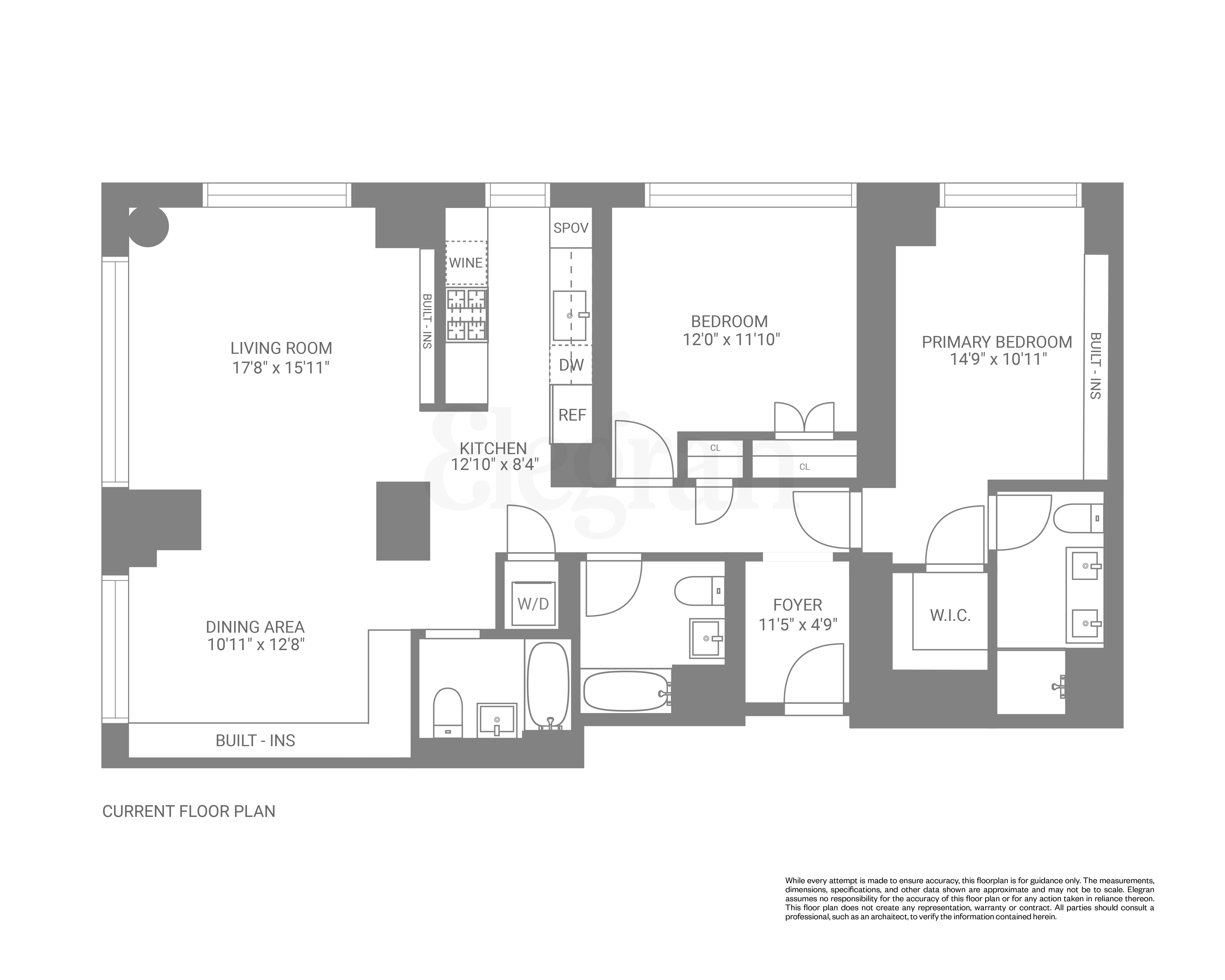 Floorplan for 252 South Street, 43-C