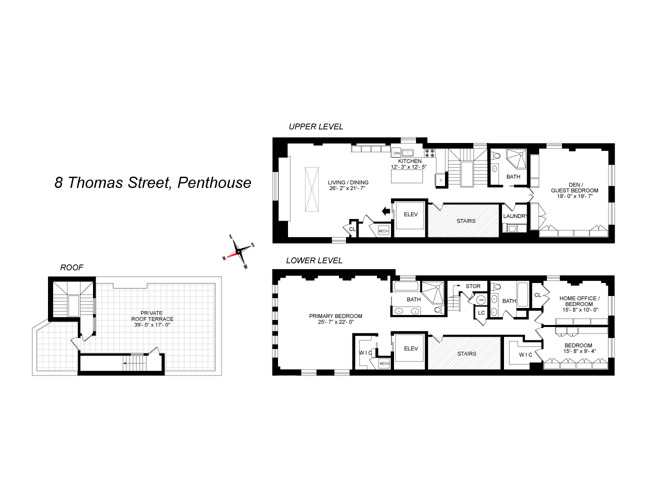 Floorplan for 8 Thomas Street, PH