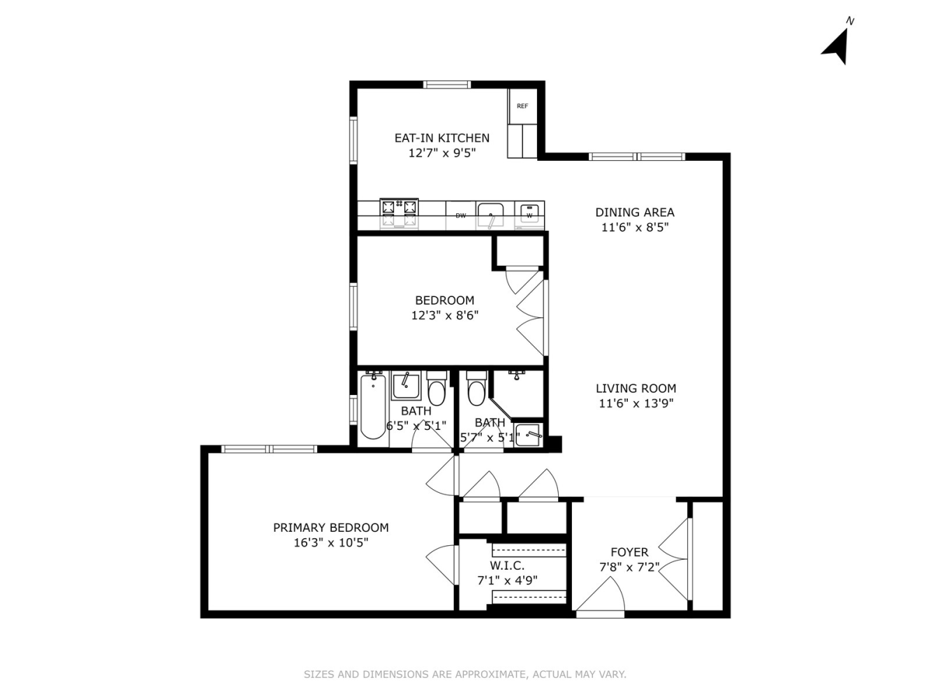 Floorplan for 9511 Shore Road, 607