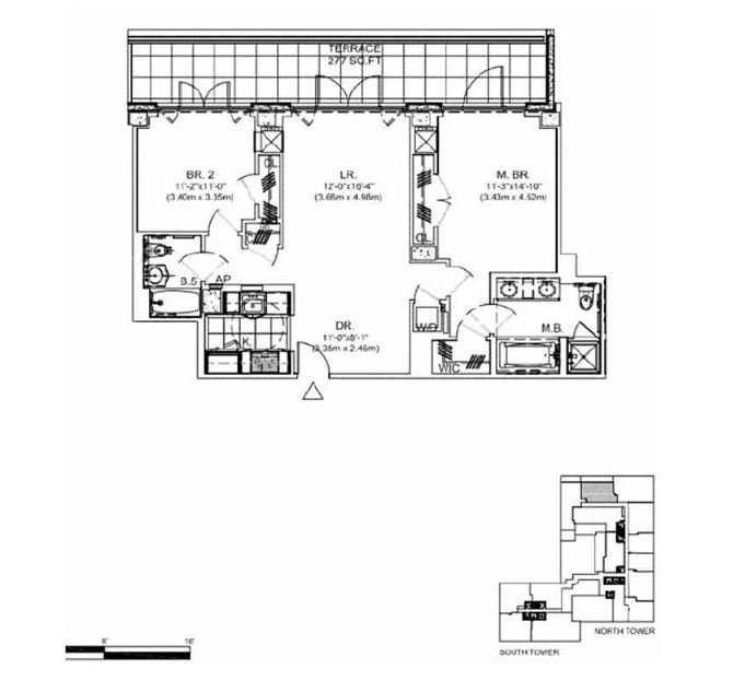 Floorplan for 205 West 76th Street, 4G