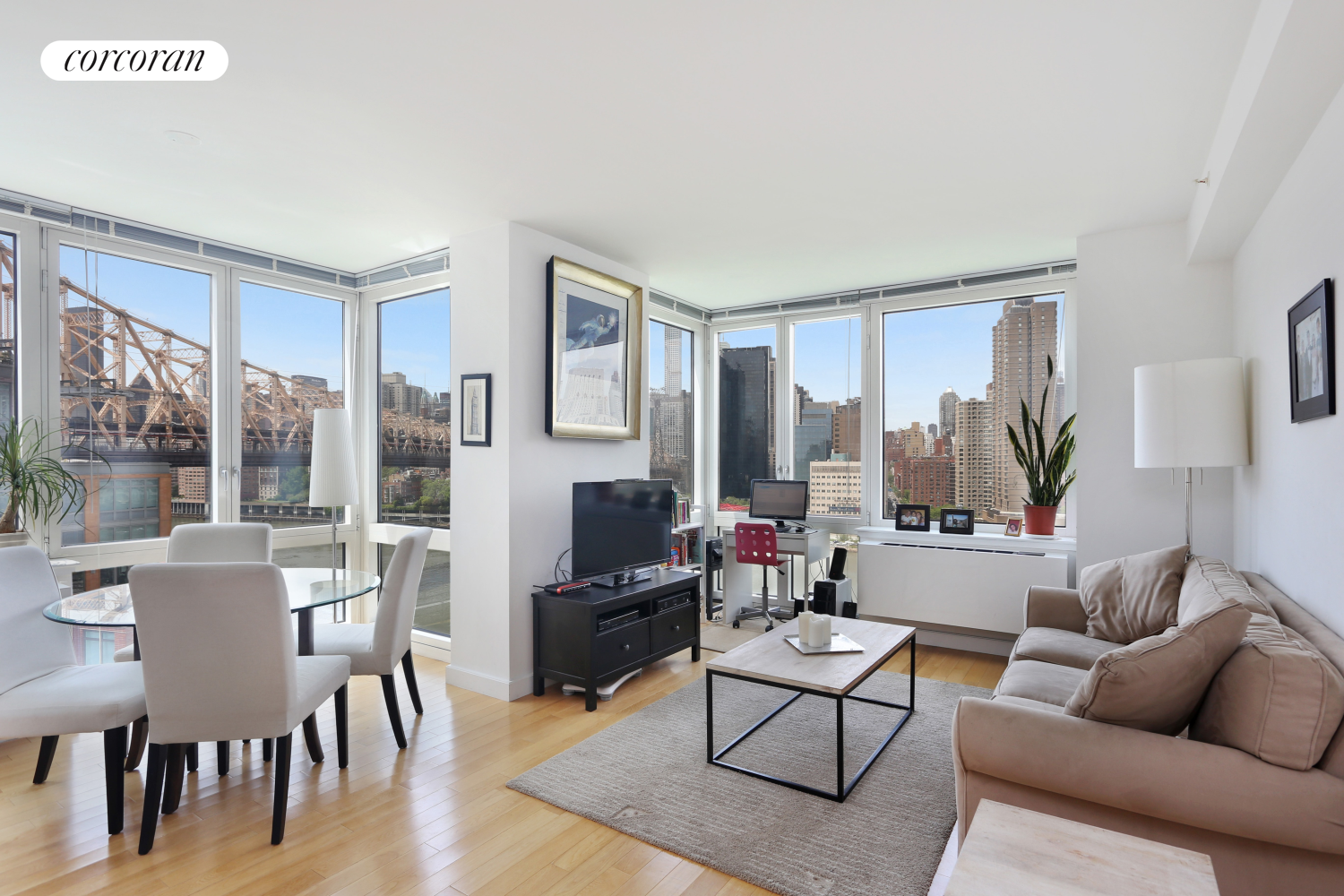 415 Main Street 14F, Roosevelt Island,  - 2 Bedrooms  
2 Bathrooms  
4 Rooms - 