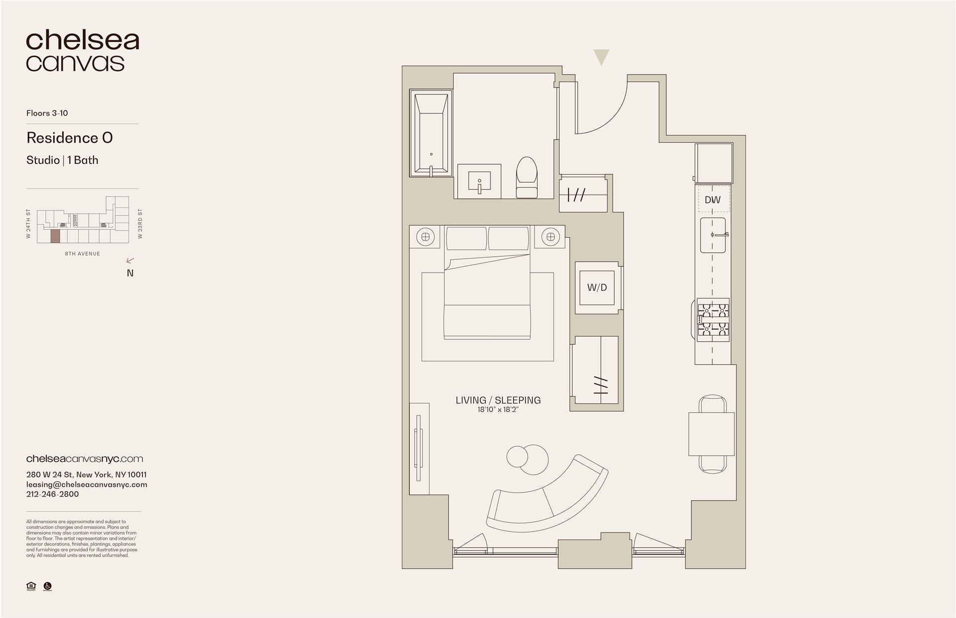 Floorplan for 280 West 24th Street, 4O