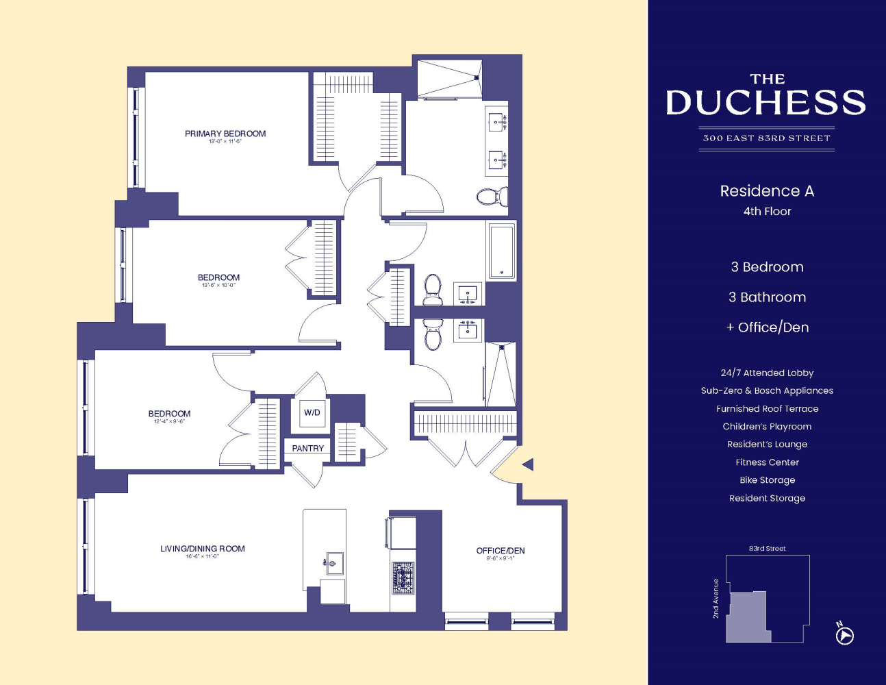 Floorplan for 300 East 83rd Street, 4A