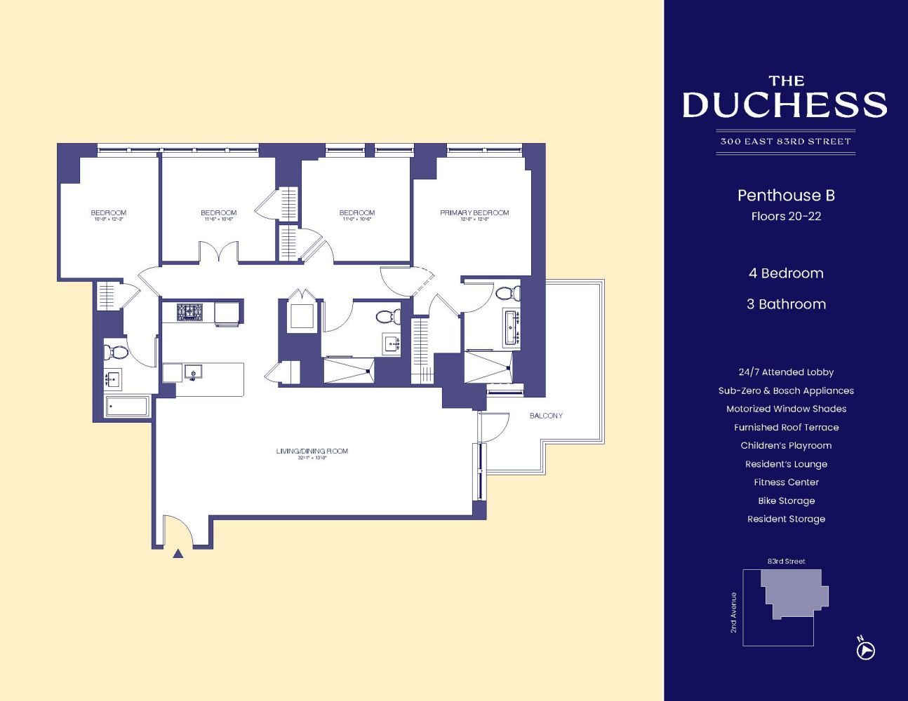 Floorplan for 300 East 83rd Street, PH20B