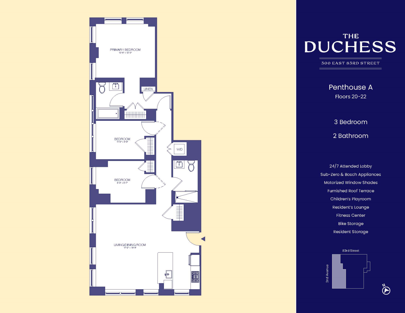 Floorplan for 300 East 83rd Street, PH21A