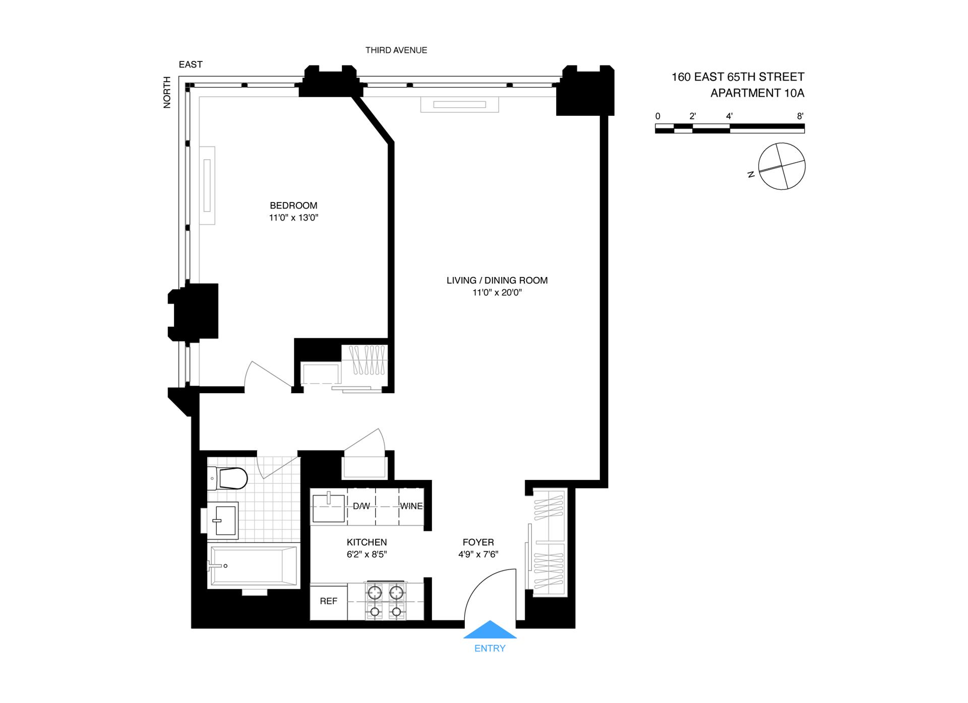 Floorplan for 160 East 65th Street, 10A