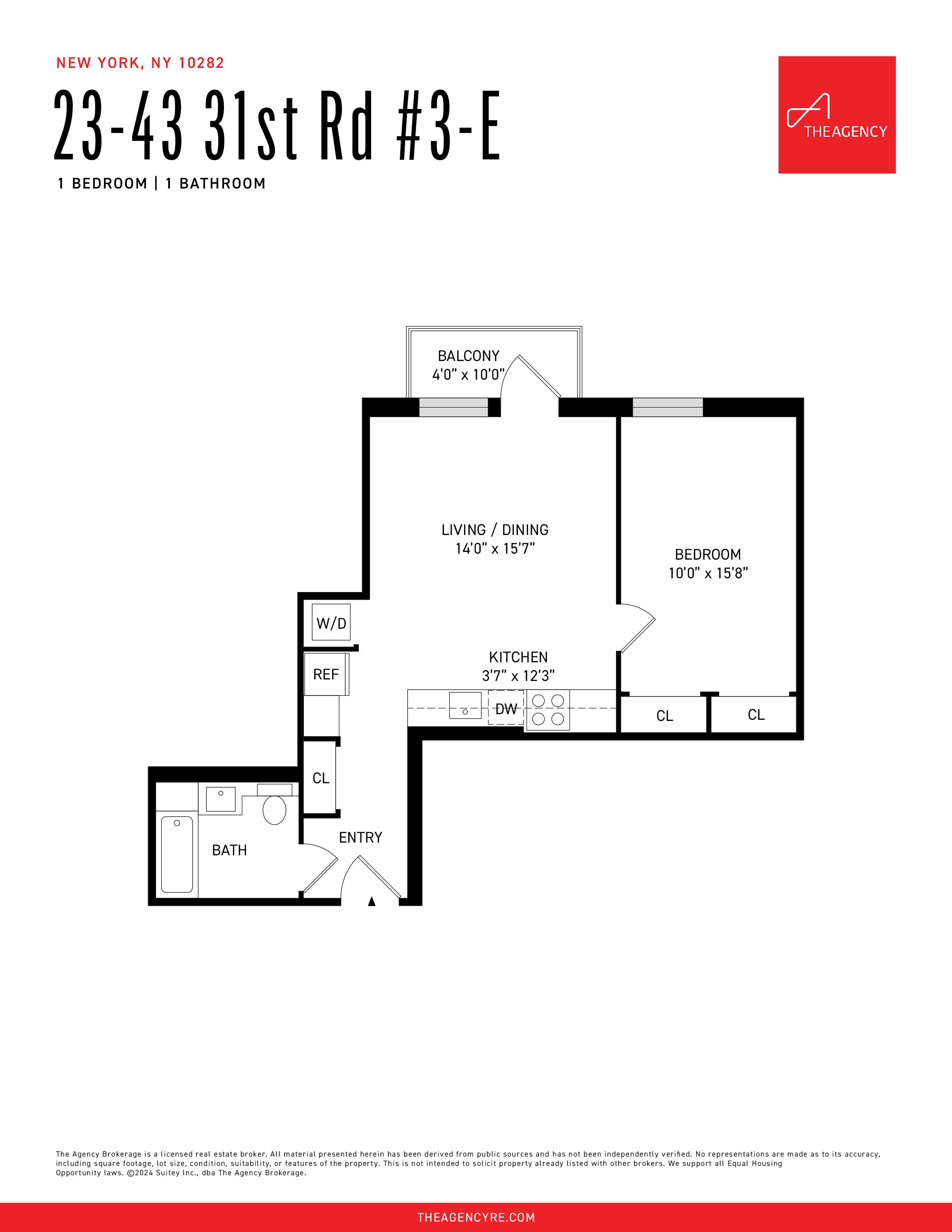 Floorplan for 23-43 31st Road, 3-E