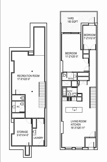 Floorplan for 5 West, 120th Street, 1