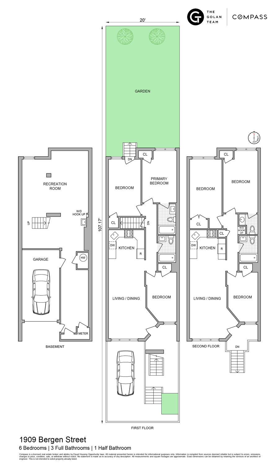 Floorplan for 1909 Bergen Street