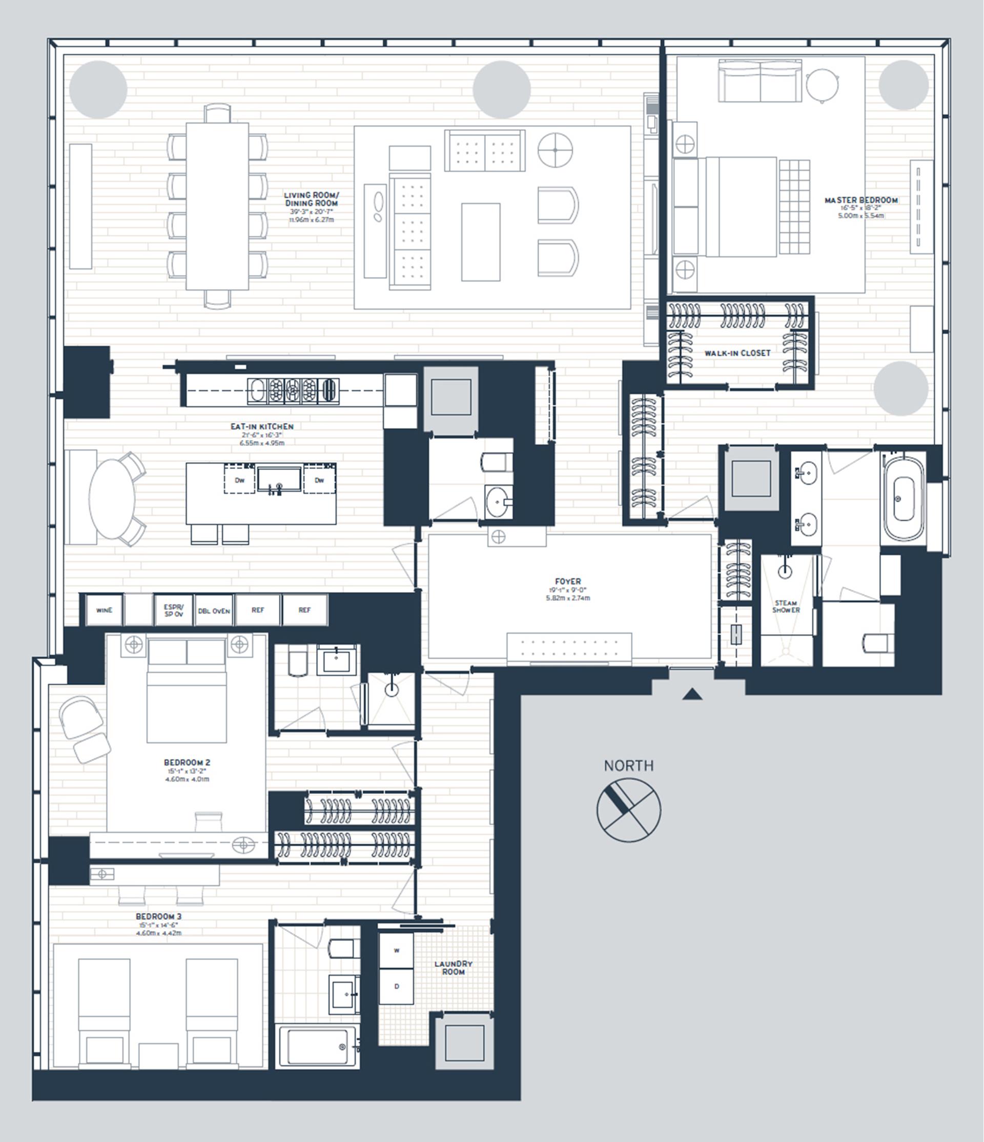 Floorplan for 157 West 57th Street, 56A