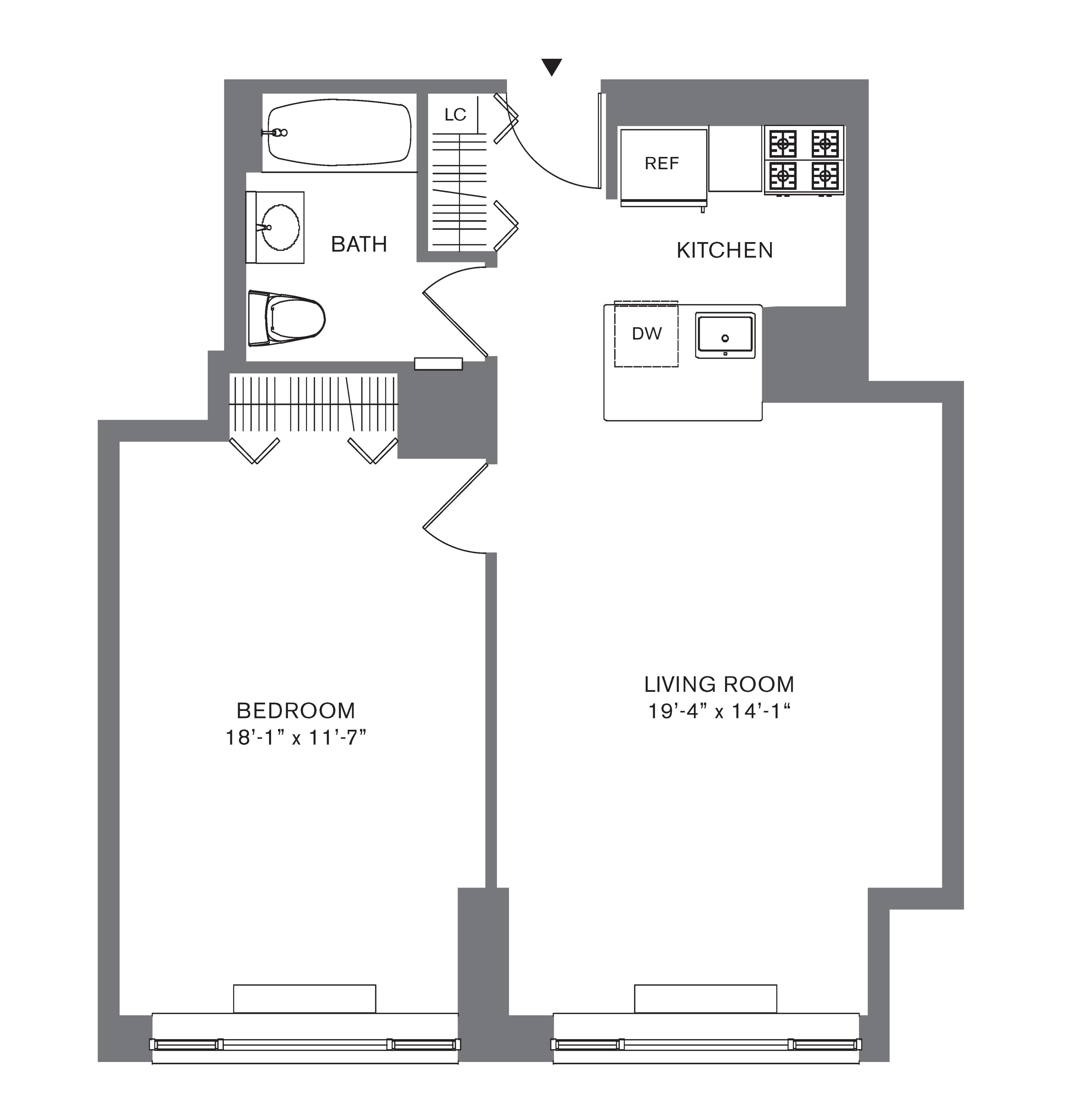 Floorplan for 88 Leonard Street, 1707