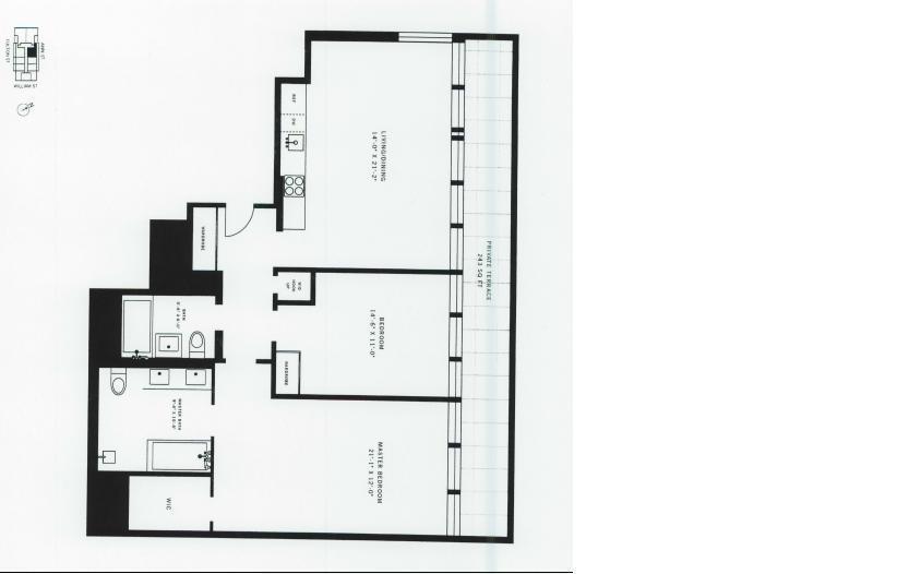 Floorplan for 111 Fulton Street, PH-202