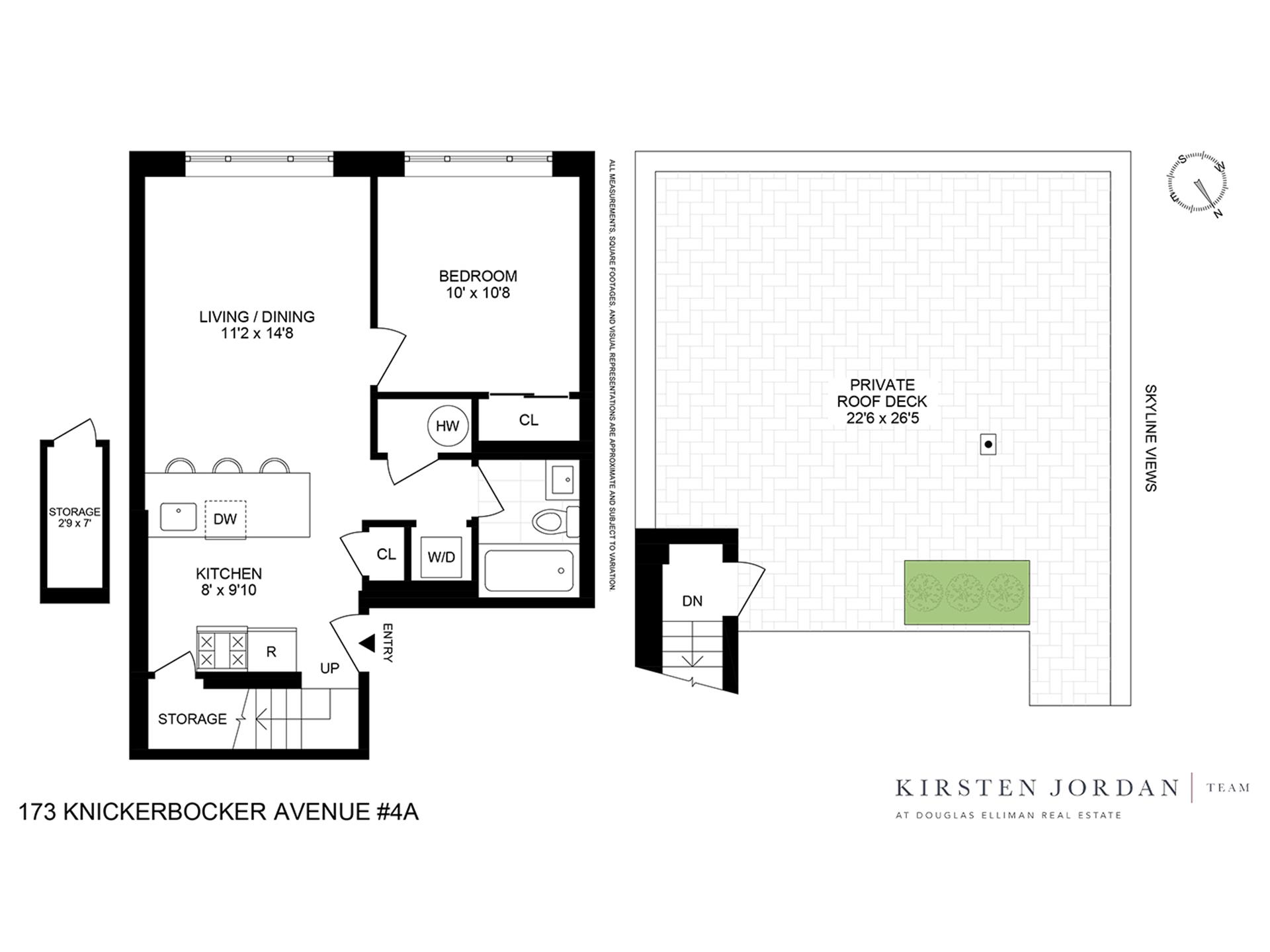 Floorplan for 173 Knickerbocker Avenue, 4A