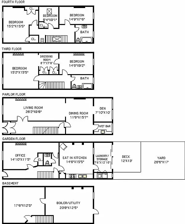 Floorplan for 458 West 153rd Street, MULTI