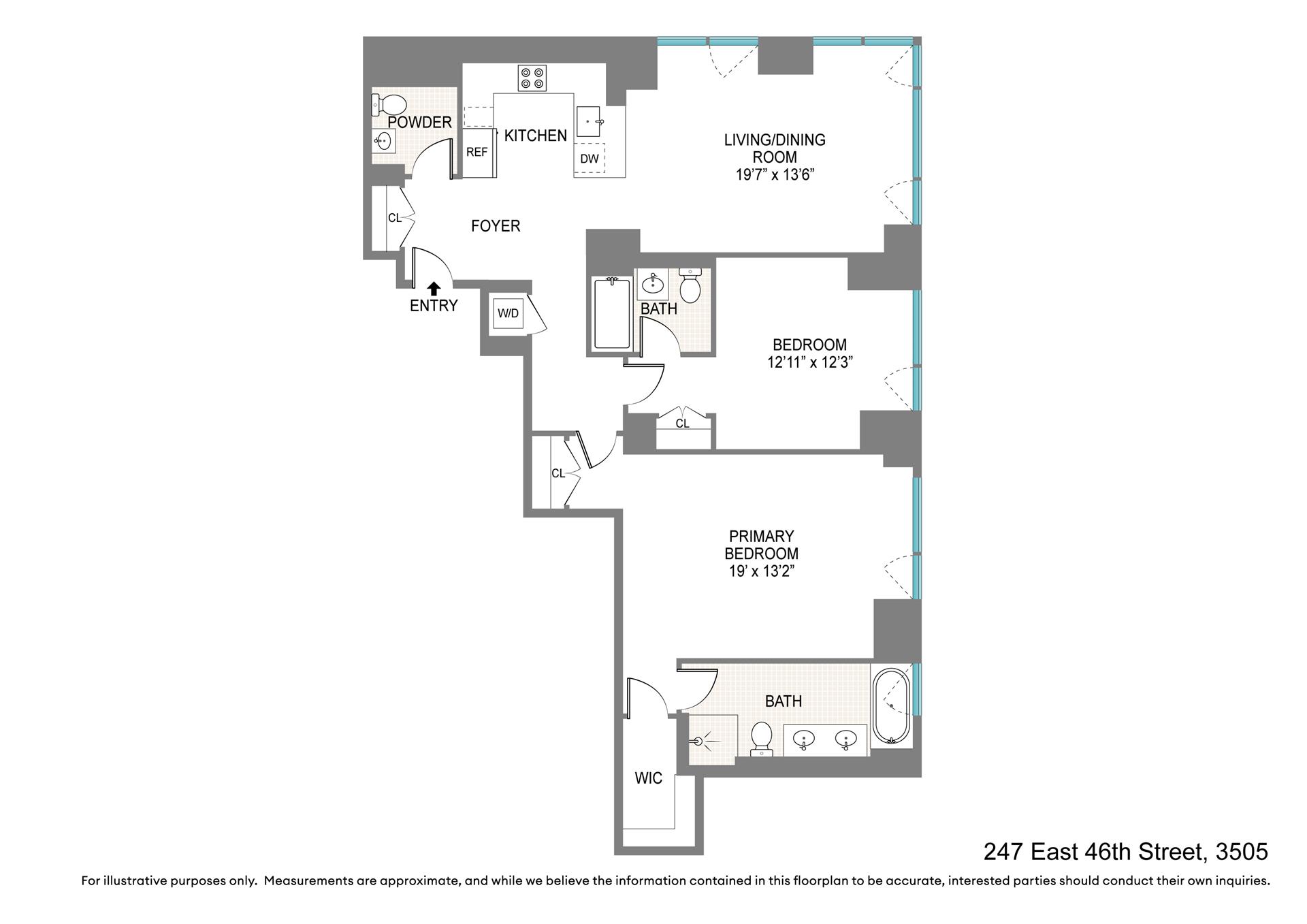 Floorplan for 247 West 46th Street, 3505