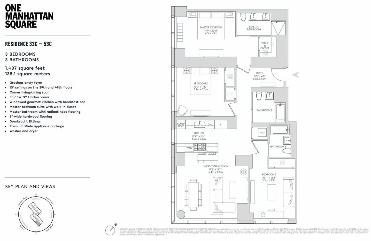 Floorplan for 252 South Street, 41-C