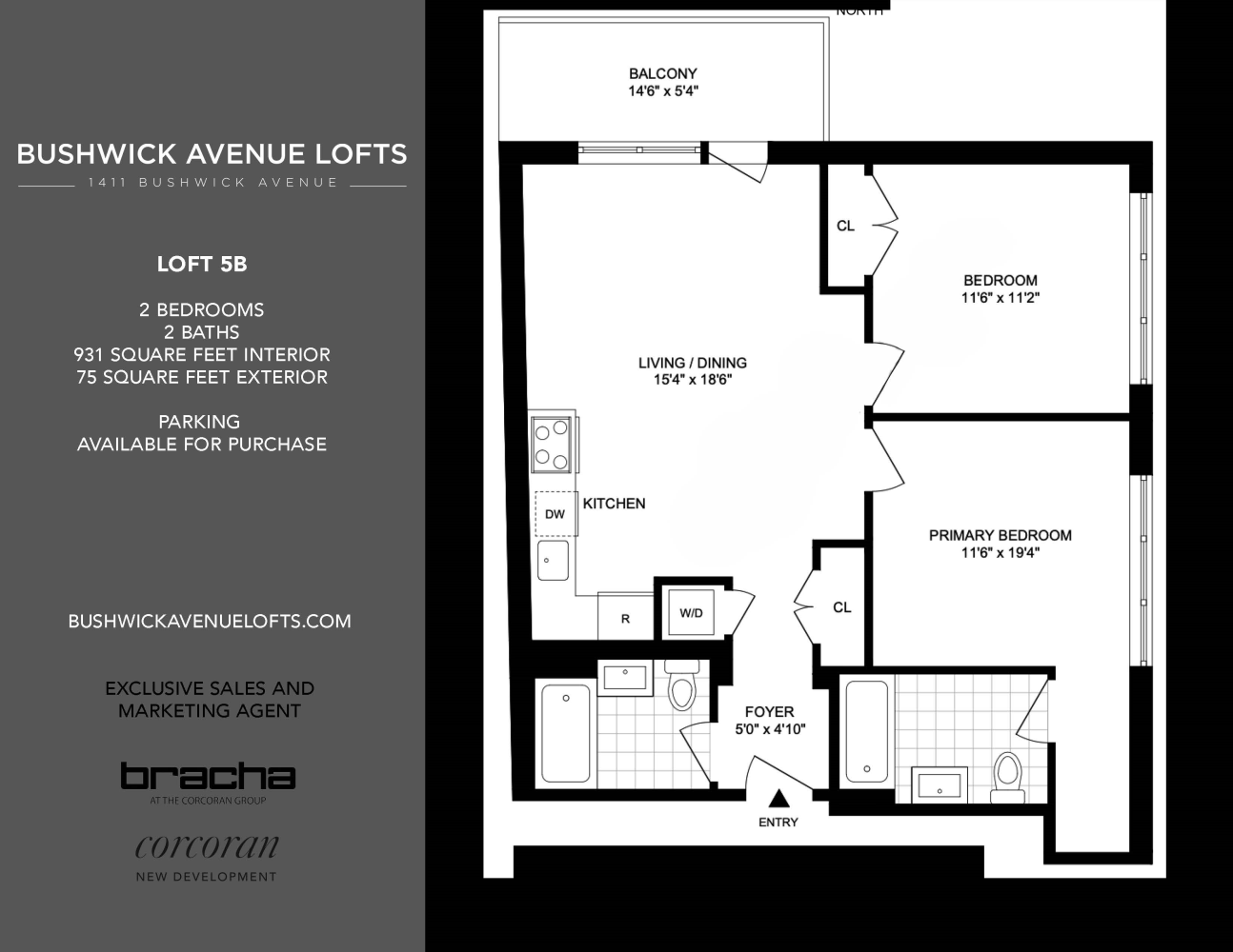 Floorplan for 1411 Bushwick Avenue, 5B