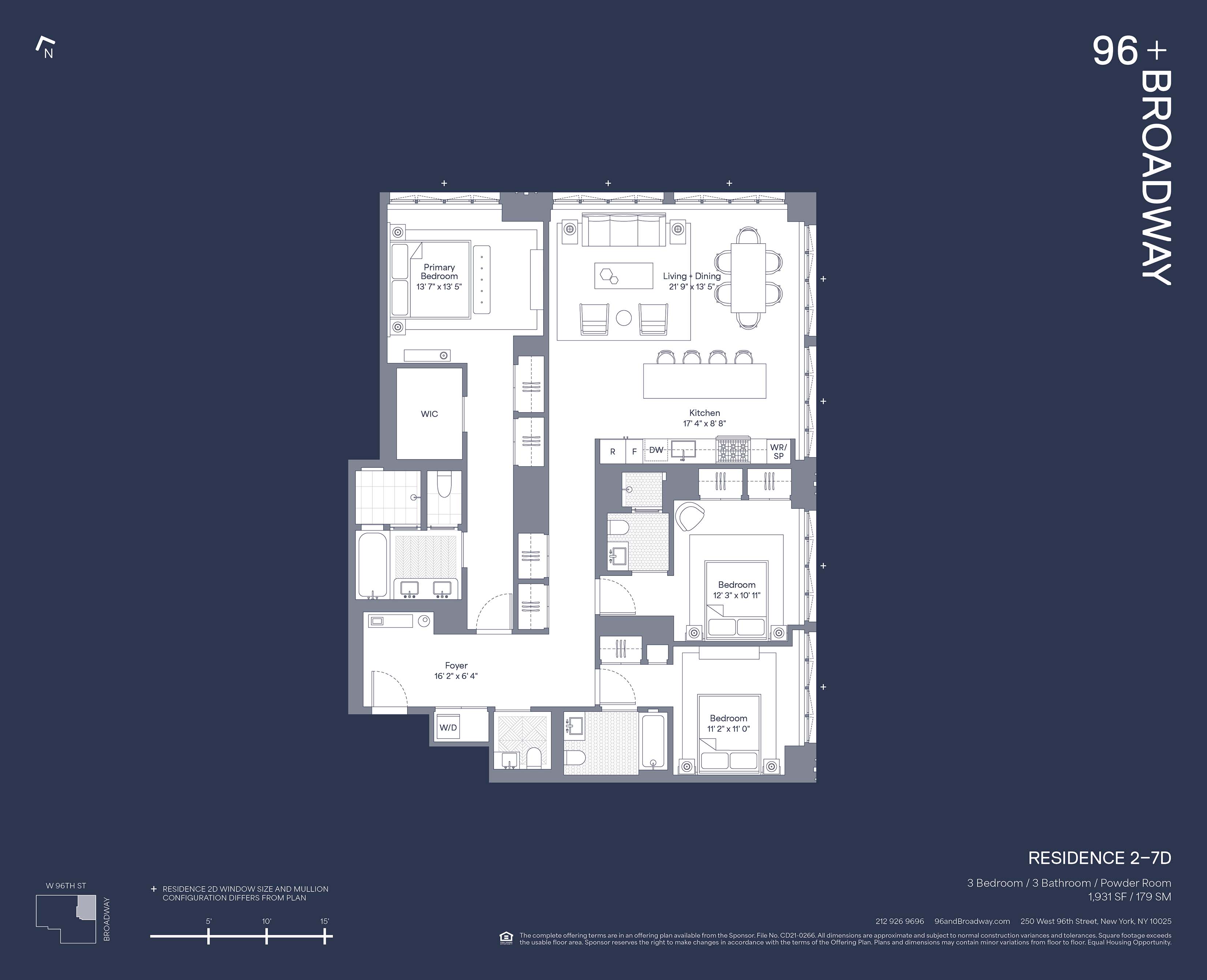 Floorplan for 250 West 96th Street, 5D