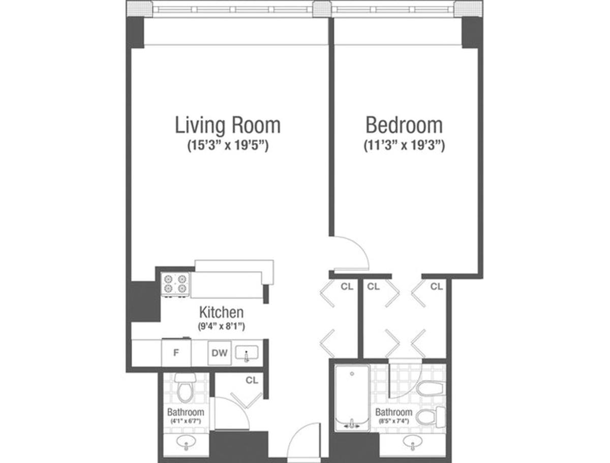 Floorplan for 15 West 53rd Street, 31C