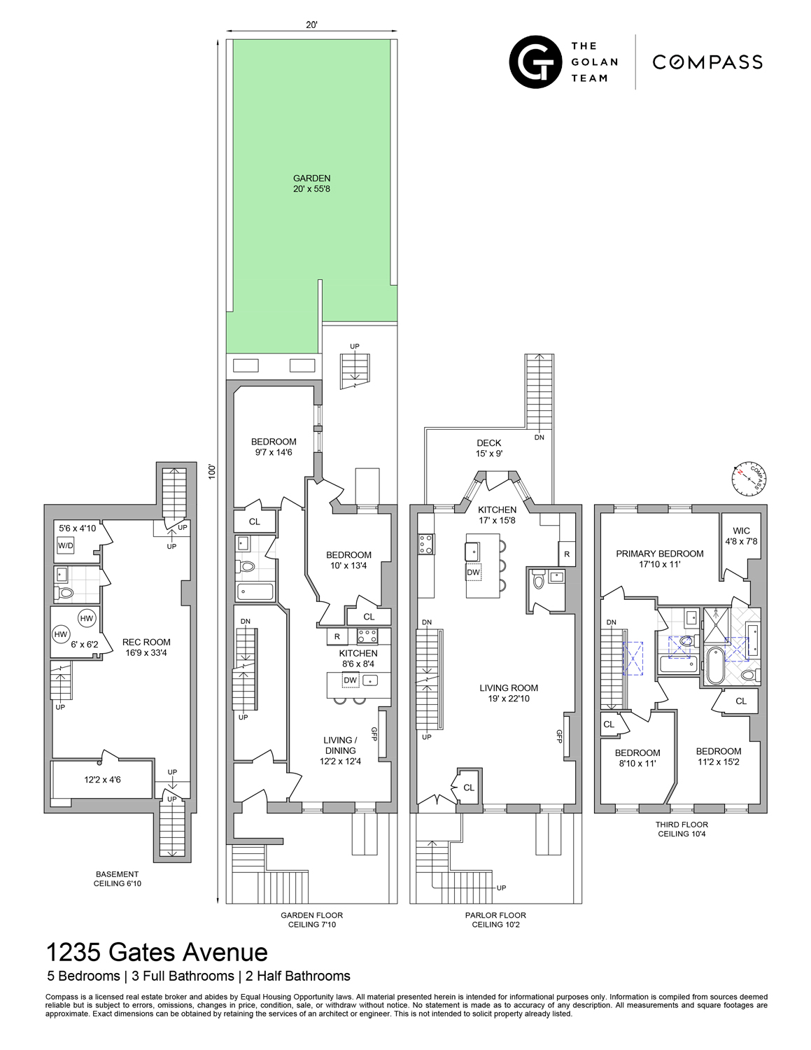 Floorplan for 1235 Gates Avenue