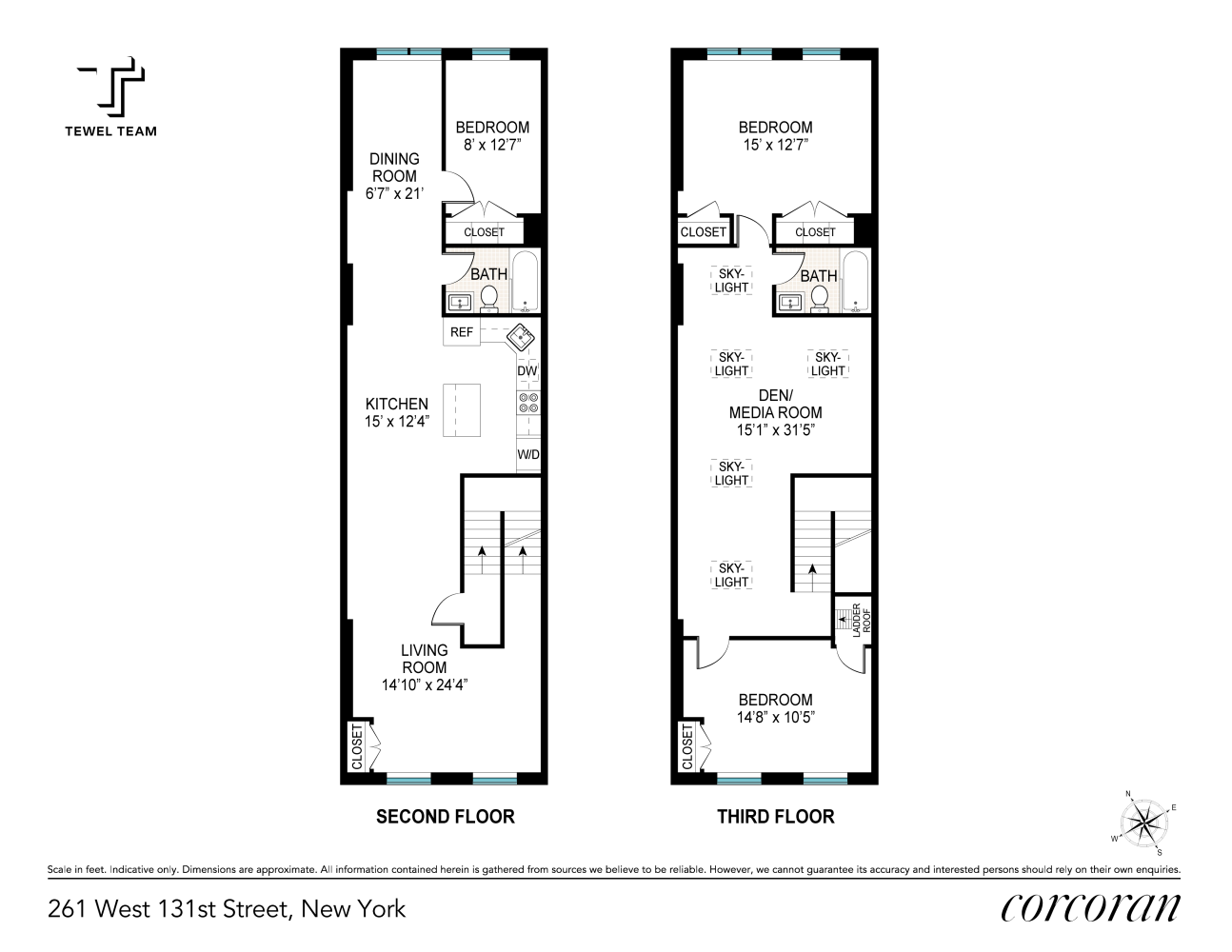 Floorplan for 261 West 131st Street, 2