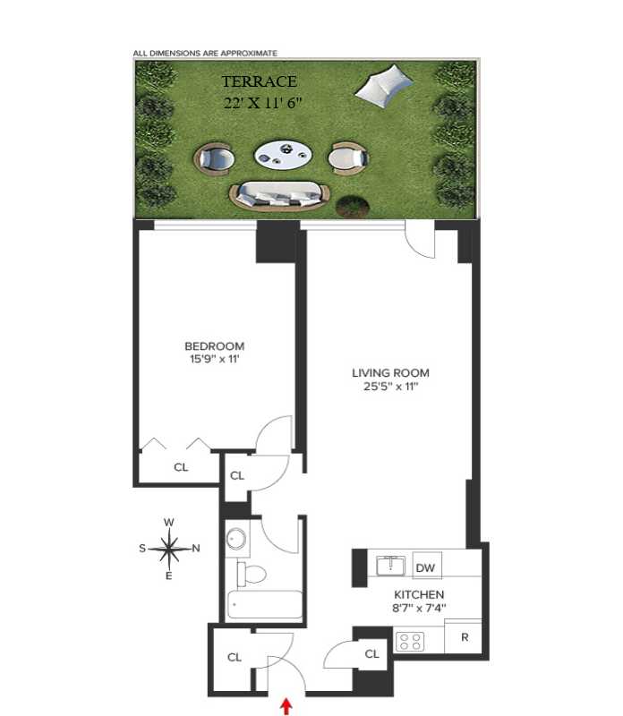 Floorplan for 445 5th Avenue, 9A