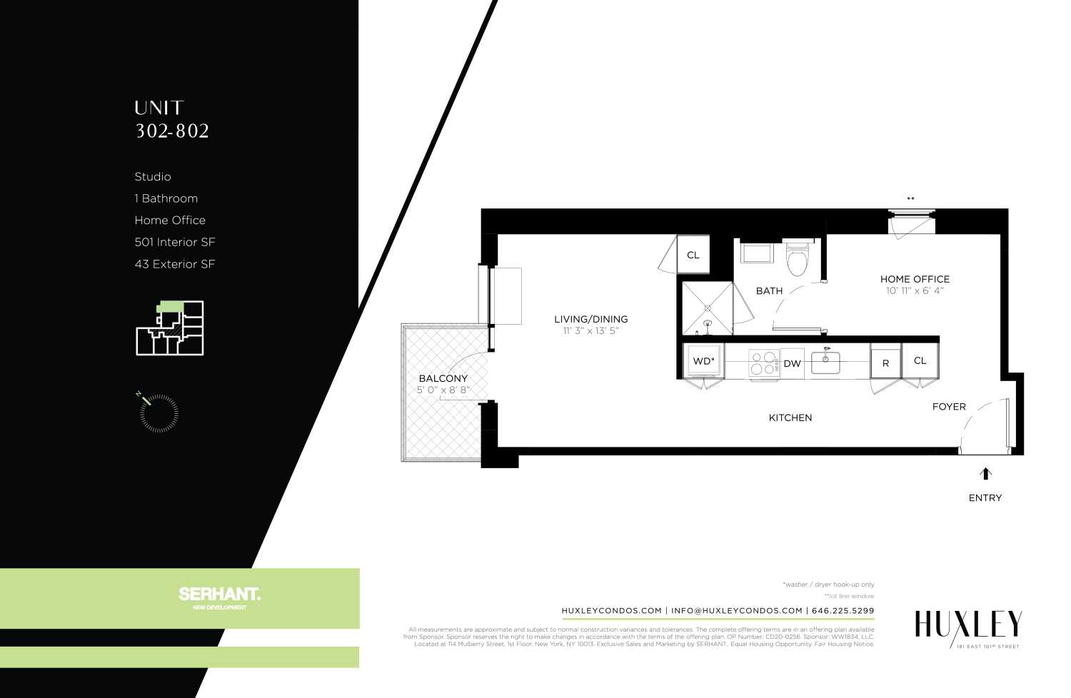 Floorplan for 181 East 101st Street, 802