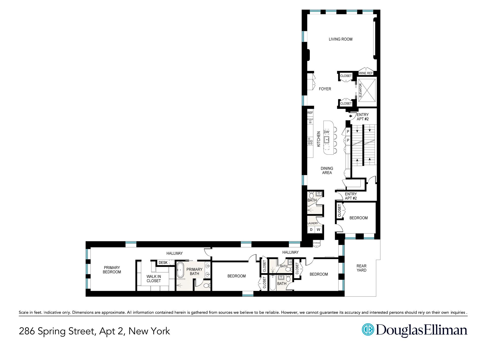 Floorplan for 286 Spring Street, 2