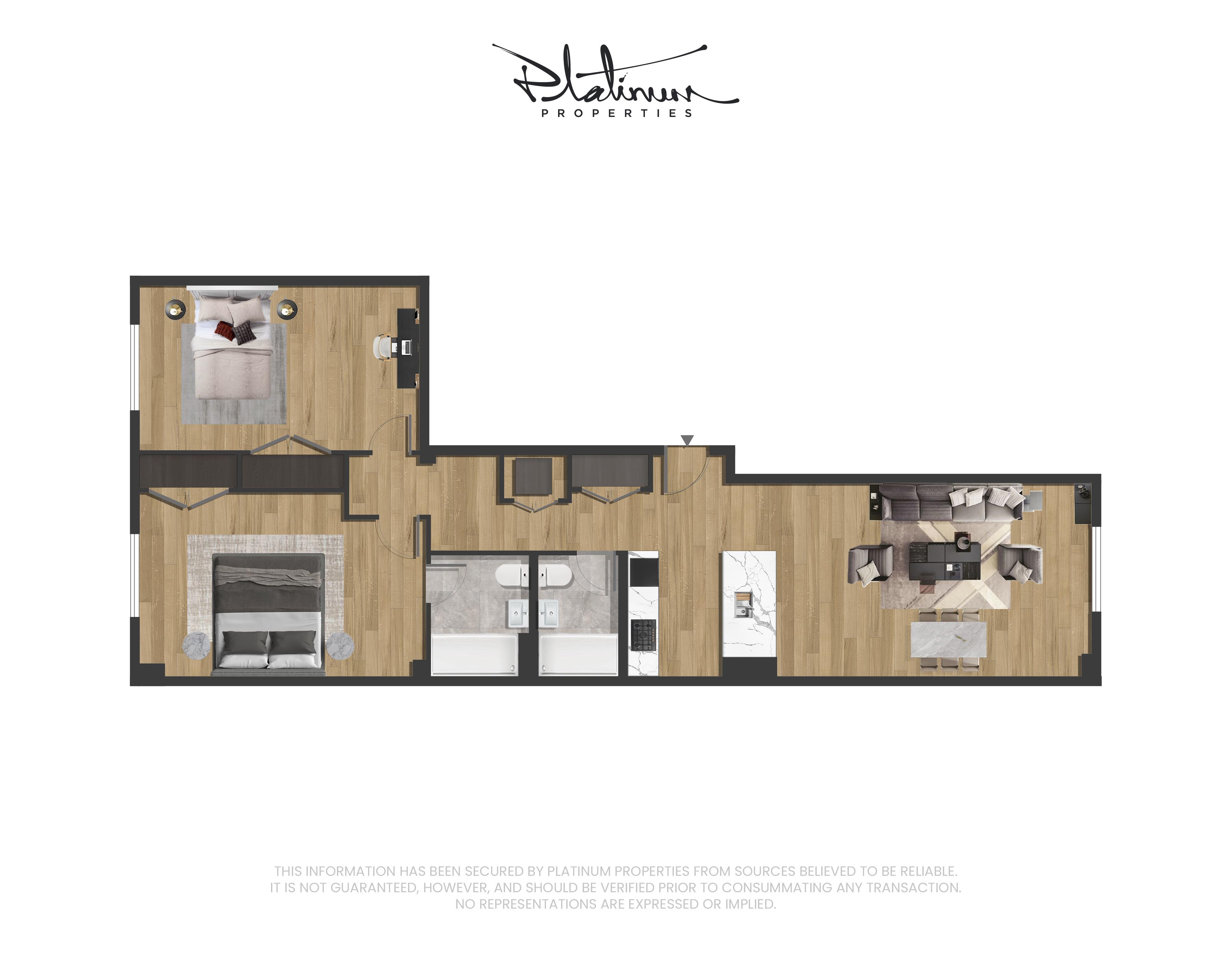 Floorplan for 721 Flushing Avenue, 6-C