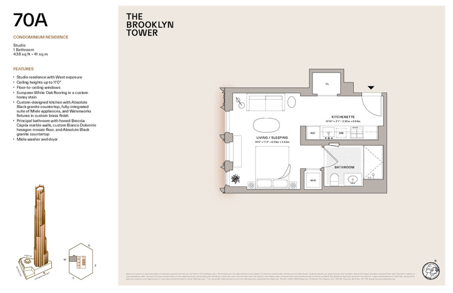 Floorplan for 9 Dekalb Avenue, 70A