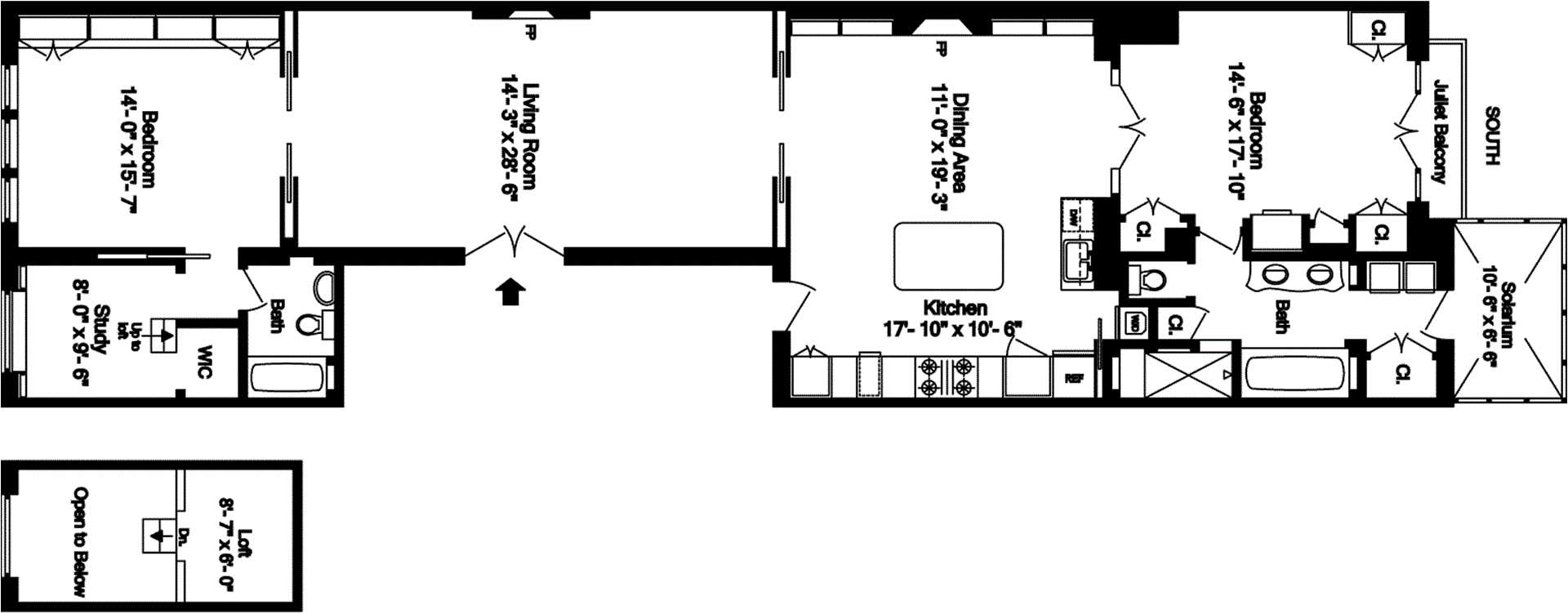 Floorplan for 14 East 77th Street, 1FR