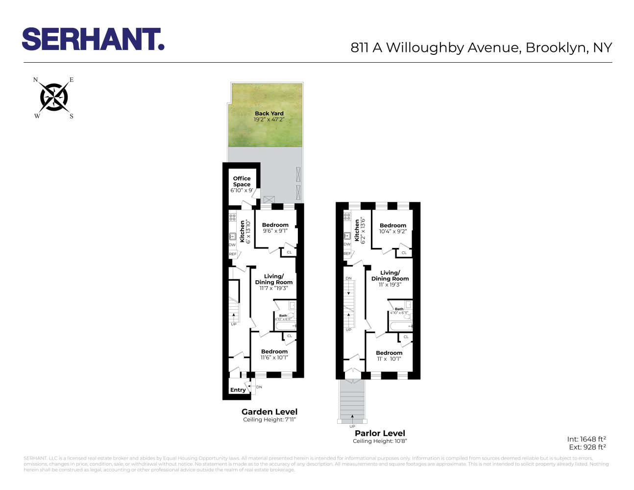 Floorplan for 811 Willoughby Avenue, 1