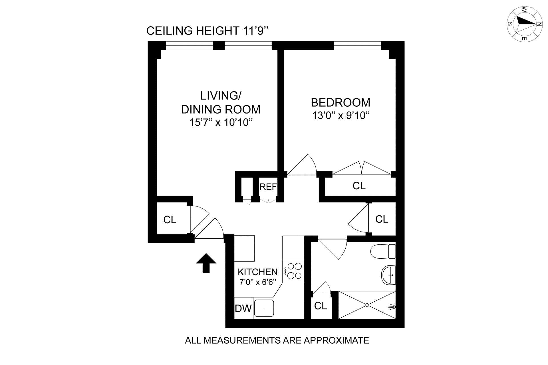 Floorplan for 41 West 16th Street, 2B