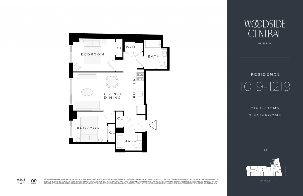 Floorplan for 46-10 70th Street, 1019